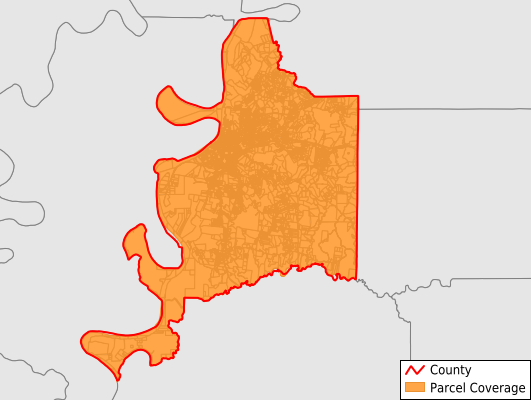 Adams County Mississippi GIS Parcel Data Download Coverage