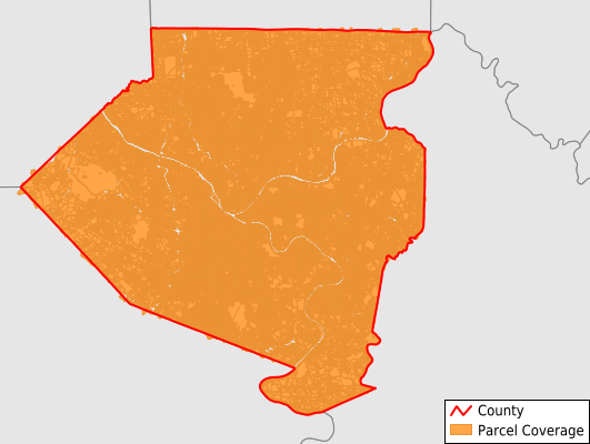 Allegheny County Pennsylvania GIS Parcel Data Download Coverage