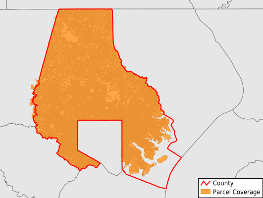 Baltimore County Maryland GIS Parcel Data Download Coverage