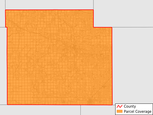Barber County Kansas GIS Parcel Data Download Coverage