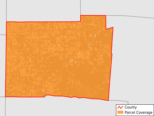 Butler County Ohio GIS Parcel Data Download Coverage
