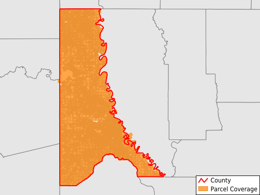 Caddo Parish Louisiana GIS Parcel Data Download Coverage