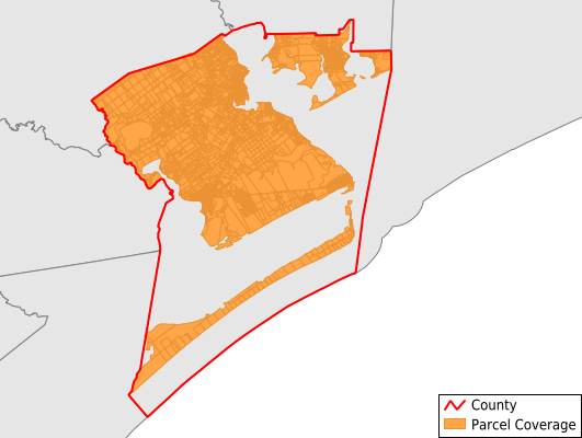 Calhoun County Texas GIS Parcel Data Download Coverage