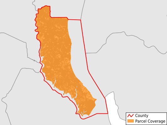 Calvert County Maryland GIS Parcel Data Download Coverage