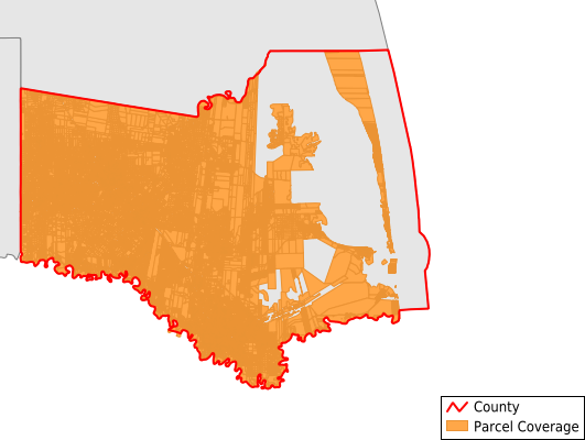 Cameron County Texas GIS Parcel Data Download Coverage