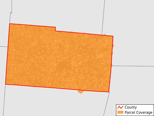 Champaign County Ohio GIS Parcel Data Download Coverage
