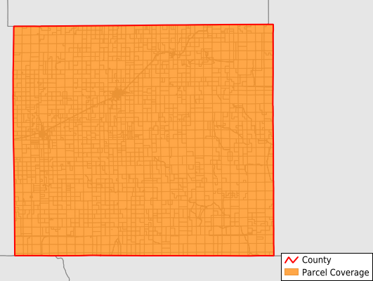Comanche County Kansas GIS Parcel Data Download Coverage