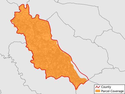 Essex County Virginia GIS Parcel Data Download Coverage