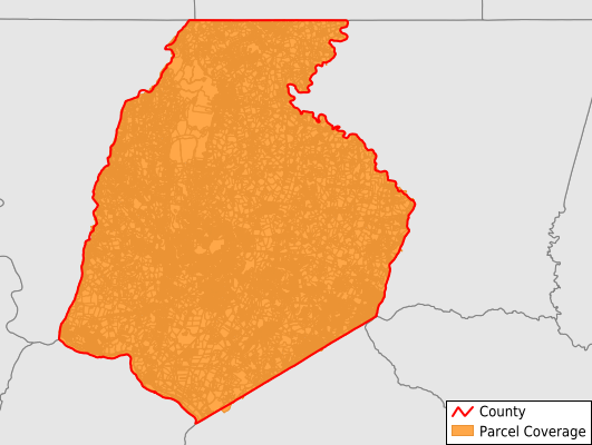 Frederick County Maryland GIS Parcel Data Download Coverage