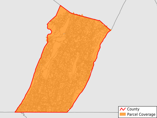Fulton County Pennsylvania GIS Parcel Data Download Coverage