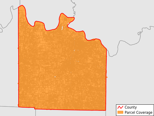 Grayson County Texas GIS Parcel Data Download Coverage