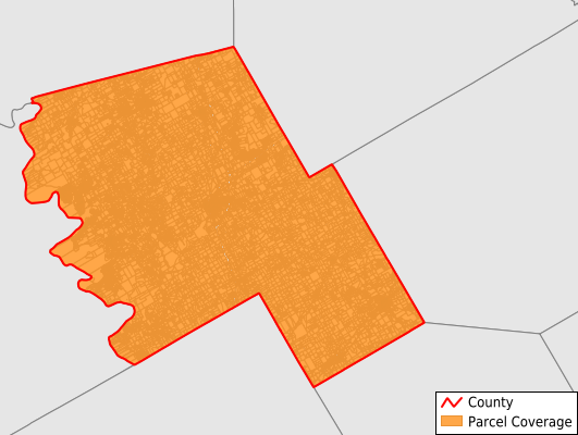 Hill County Texas GIS Parcel Data Download Coverage