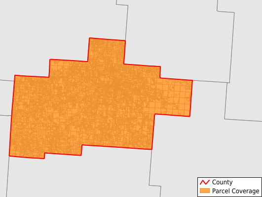 Hocking County Ohio GIS Parcel Data Download Coverage