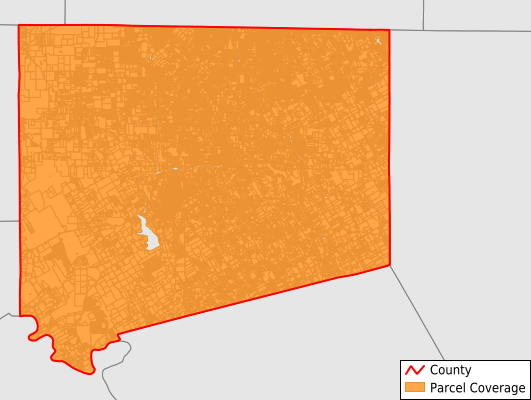 Johnson County Texas GIS Parcel Data Download Coverage
