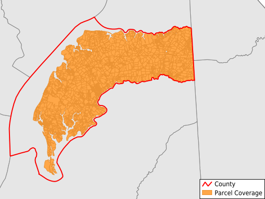 Kent County Maryland GIS Parcel Data Download Coverage