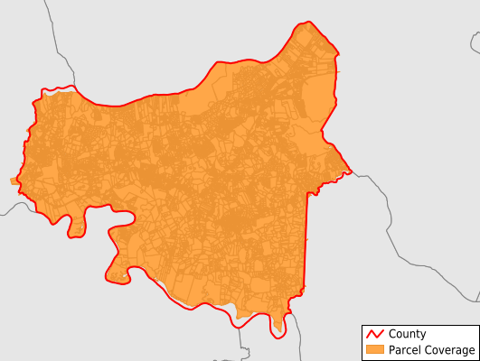 King George County Virginia GIS Parcel Data Download Coverage