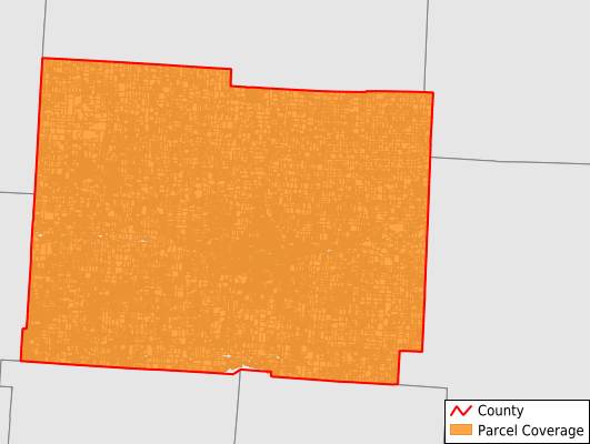 Licking County Ohio GIS Parcel Data Download Coverage