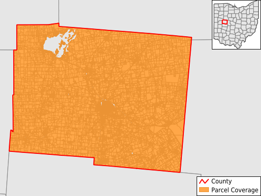 Logan County Ohio GIS Parcel Data Download Coverage
