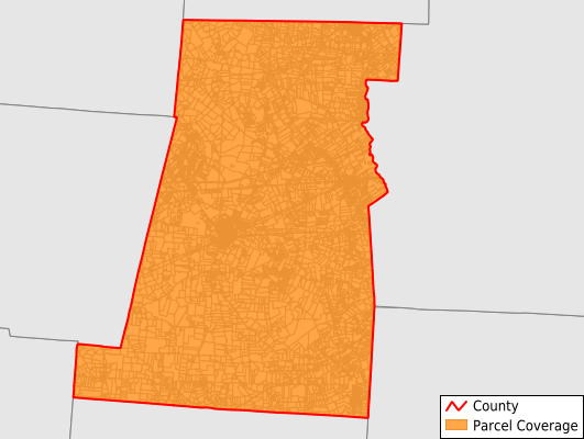 Madison County Ohio GIS Parcel Data Download Coverage