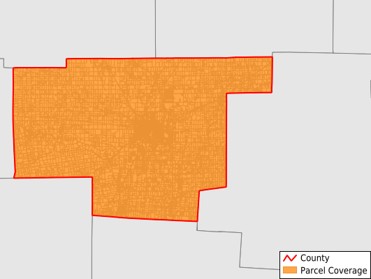 Marion County Ohio GIS Parcel Data Download Coverage