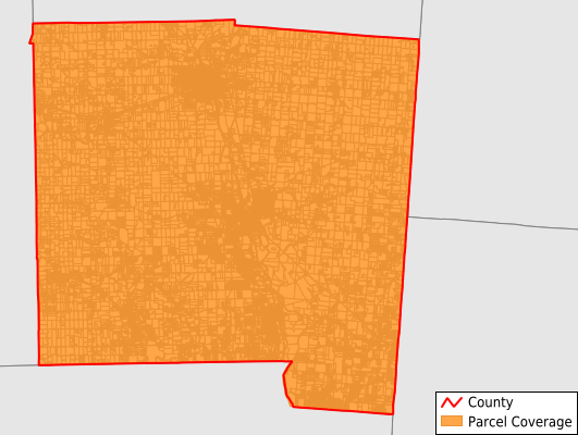 Miami County Ohio GIS Parcel Data Download Coverage