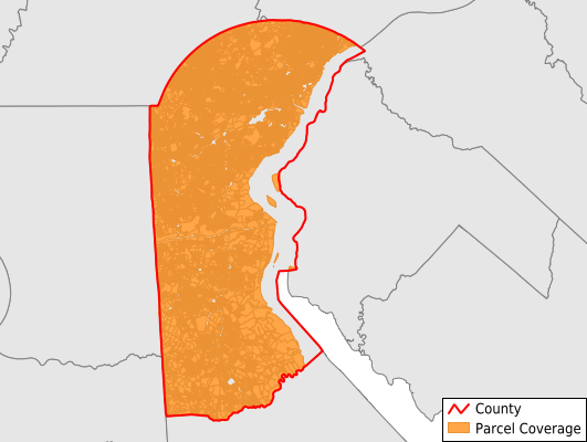 New Castle County Delaware GIS Parcel Data Download Coverage