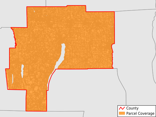 Ontario County New York GIS Parcel Maps Property Records   Ontario County Ny Parcel Data Coverage Map 