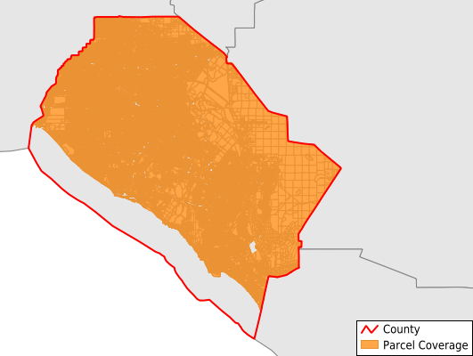 Orange County Ca Parcel Data Coverage Map 