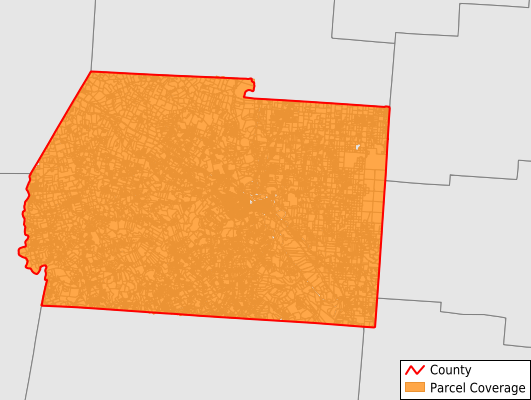 Ross County Ohio GIS Parcel Data Download Coverage