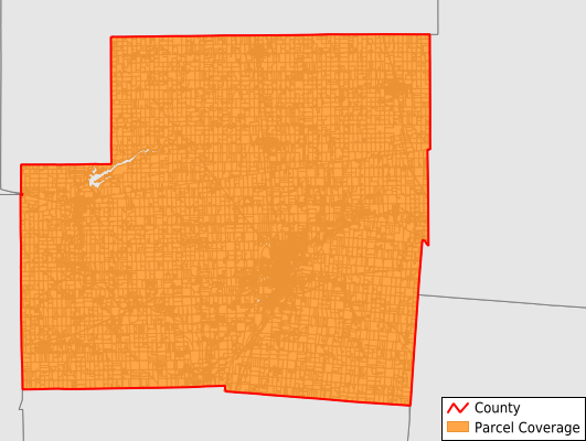 Shelby County Ohio GIS Parcel Data Download Coverage