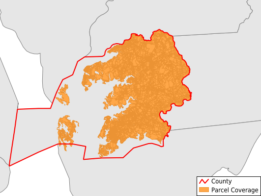 Somerset County Maryland GIS Parcel Data Download Coverage