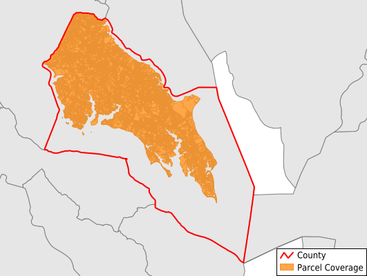 St. Mary's County Maryland GIS Parcel Data Download Coverage