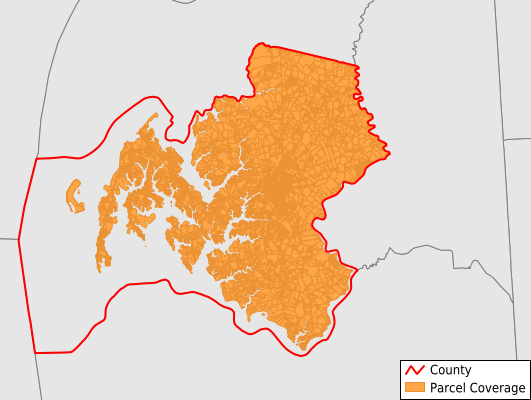 Talbot County Maryland GIS Parcel Data Download Coverage
