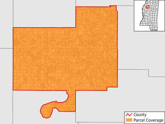 Tallahatchie County Mississippi GIS Parcel Data Download Coverage