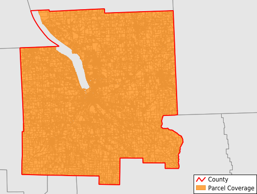 Tompkins County New York GIS Parcel Data Download Coverage