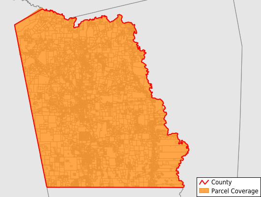 Tyler County Texas GIS Parcel Data Download Coverage