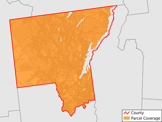 Warren County New York GIS Parcel Data Download Coverage