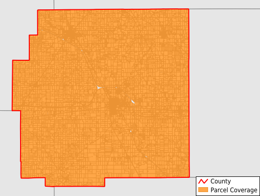 Wyandot County Ohio GIS Parcel Data Download Coverage