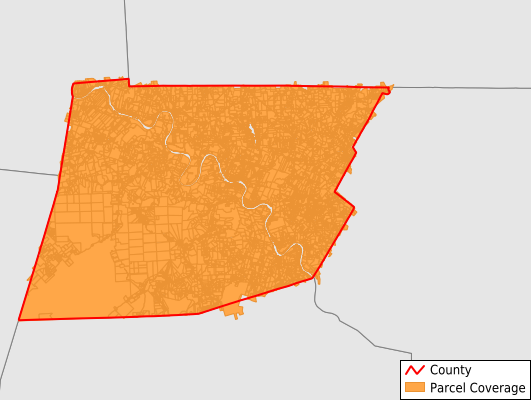 Wyoming County Pennsylvania GIS Parcel Data Download Coverage