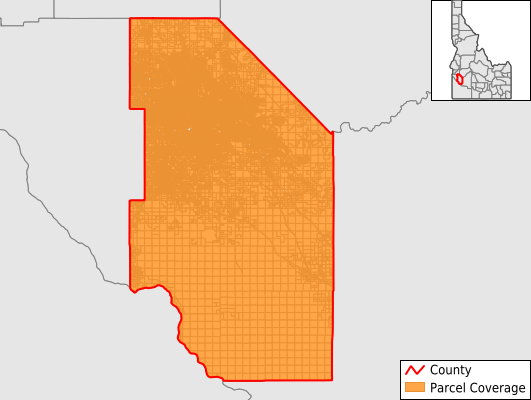 Ada County Idaho GIS Parcel Data Download Coverage