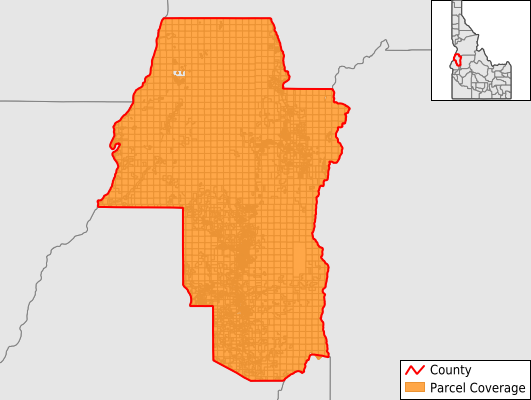 Adams County Idaho GIS Parcel Data Download Coverage