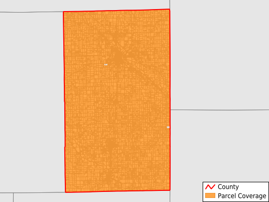 Adams County Indiana GIS Parcel Data Download Coverage