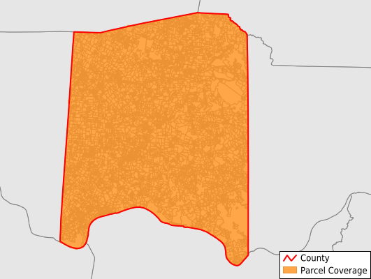 Adams County Ohio GIS Parcel Data Download Coverage