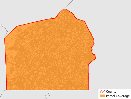 Adams County Pennsylvania GIS Parcel Data Download Coverage