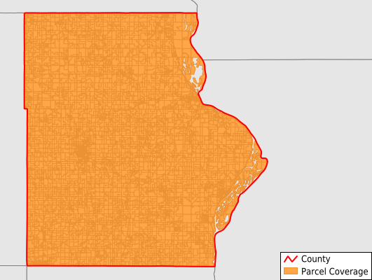 Allamakee County Iowa GIS Parcel Data Download Coverage