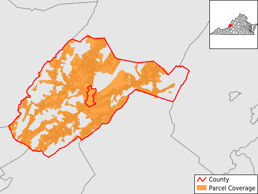 Alleghany County Virginia GIS Parcel Data Download Coverage