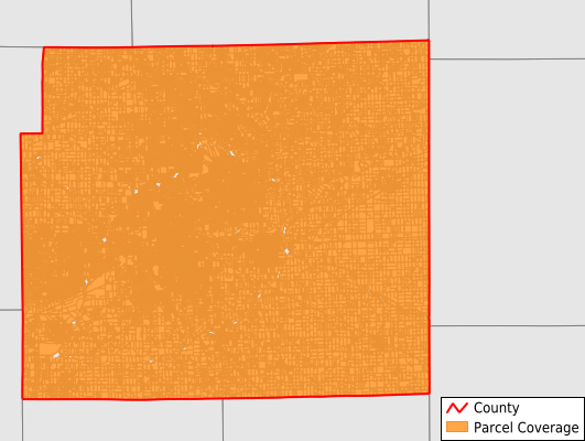 Allen County Indiana GIS Parcel Data Download Coverage