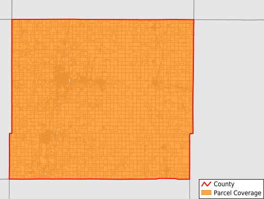 Allen County Kansas GIS Parcel Data Download Coverage