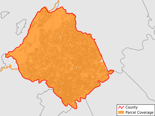 Amherst County Virginia GIS Parcel Data Download Coverage