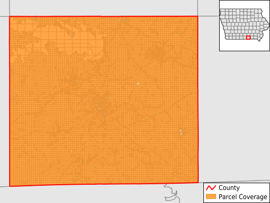Appanoose County Iowa GIS Parcel Data Download Coverage